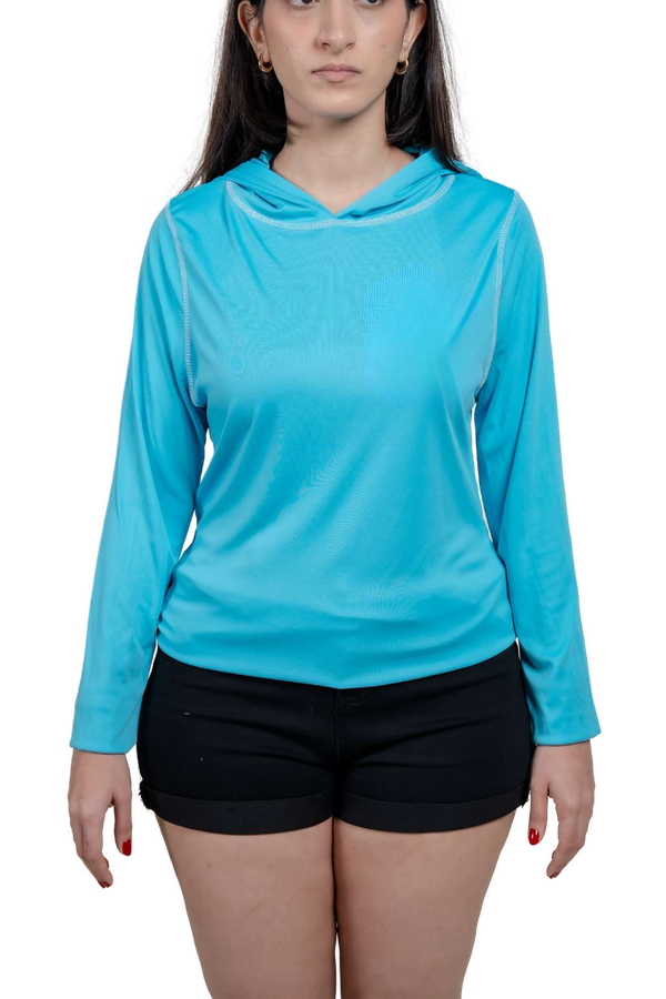 Camiseta Dry Fit con capucha para mujer y niños