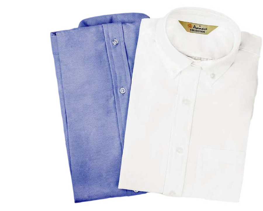 Camisa Oxford manga corta y manga larga