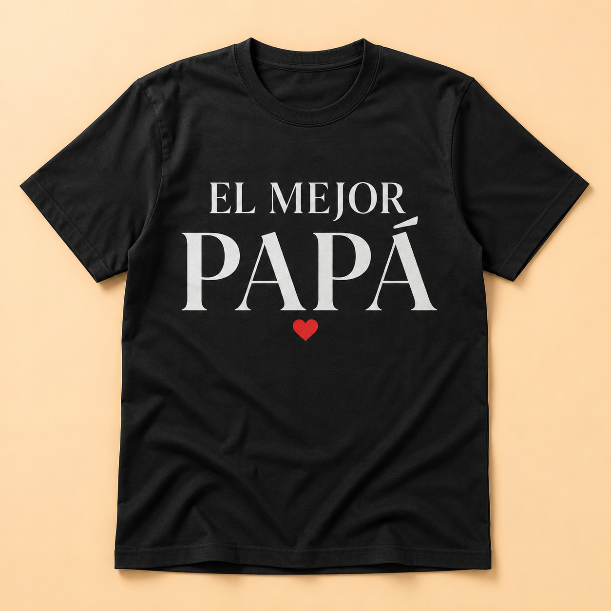 Camiseta negra El Mejor Papá