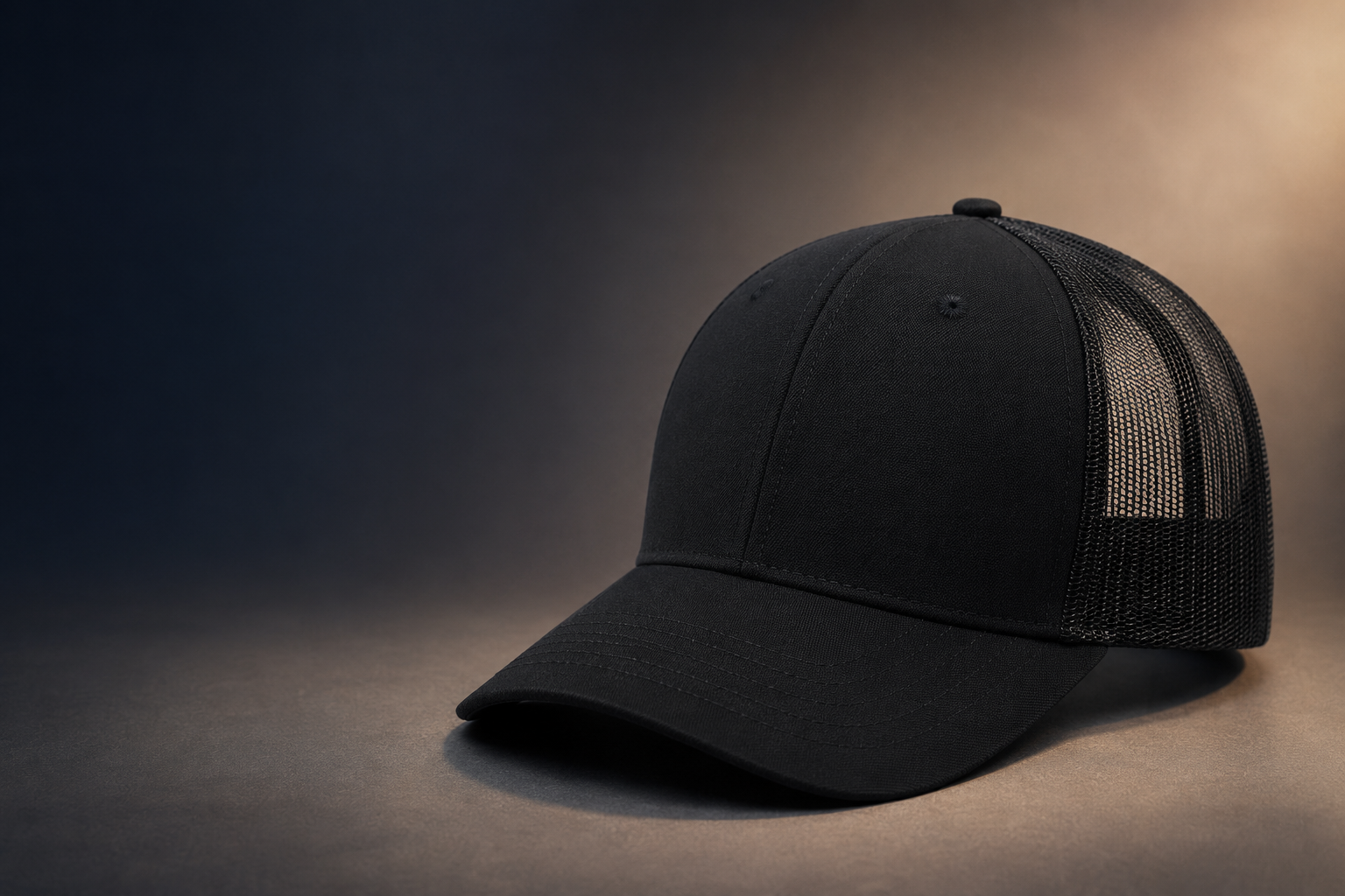 Gorra negra personalizada